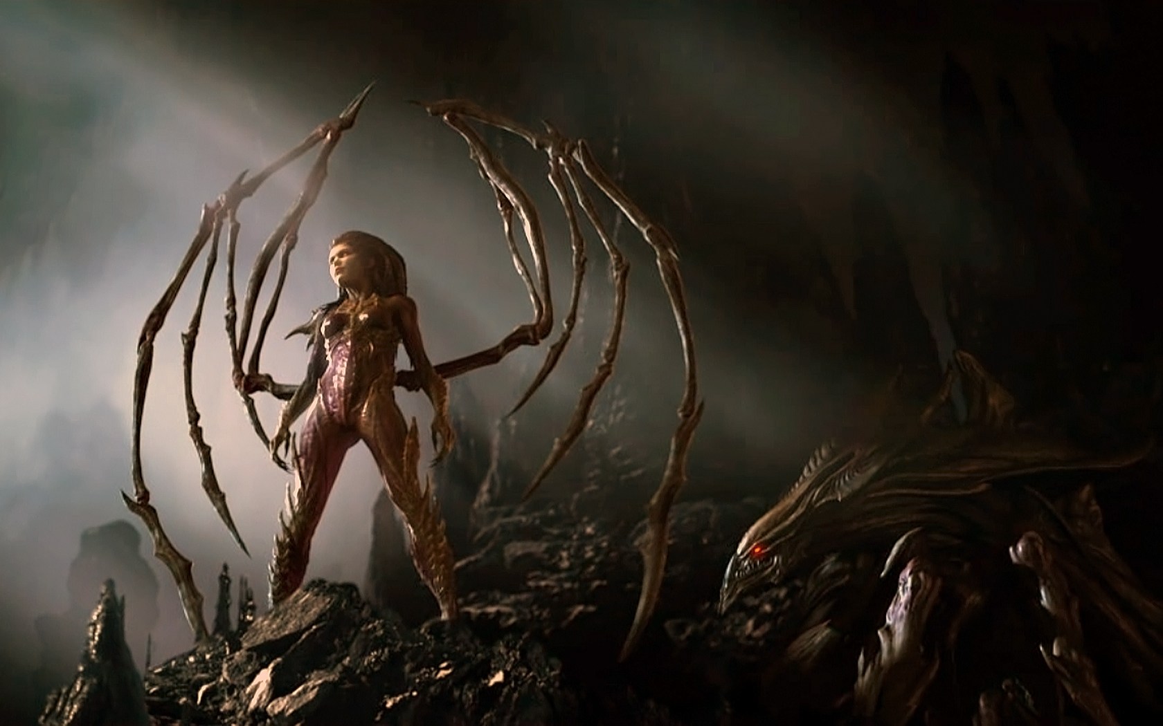 星际争霸2:虫群之心最新精美刀锋女王凯瑞甘壁纸