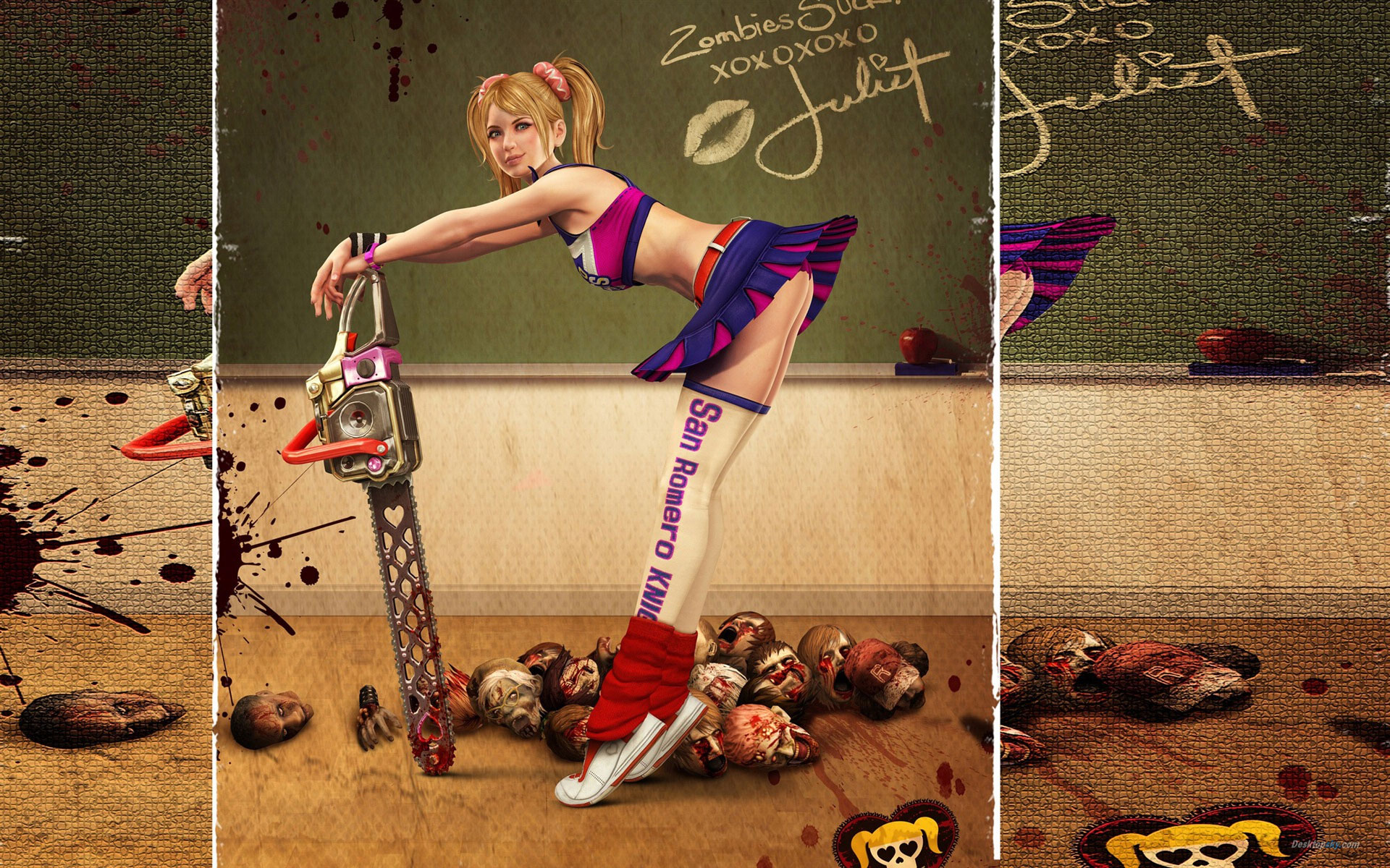 电锯甜心最新高清宽屏壁纸火辣美腿展示_当游网