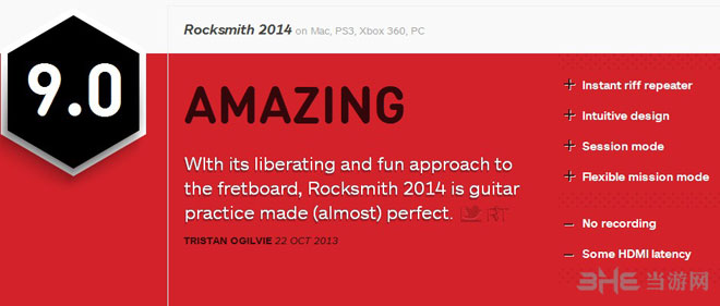 摇滚史密斯2014获IGN9.0高分佳评