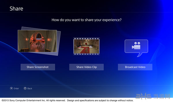 PS4视频分享界面