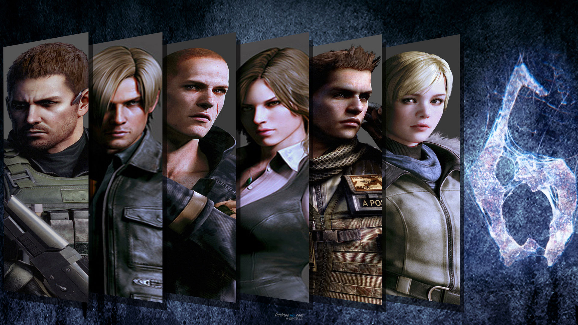 生化危机6高清壁纸欣赏各角色超酷姿势展示