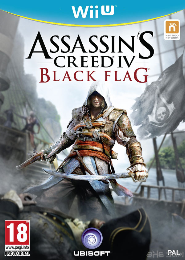 《刺客信条4黑色旗帜》Wii U版游戏封面