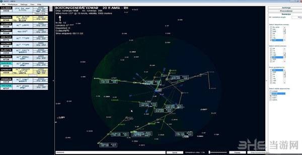 全球空中交通管制模拟