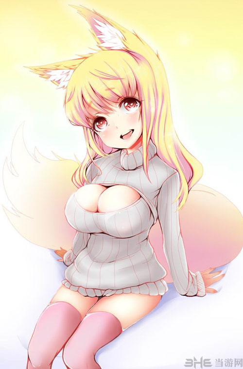<em>二次元美女</em>胸前开口毛衣<em>h邪恶</em>漫画图 贫乳也有