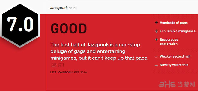 爵士朋克获IGN7.0好评