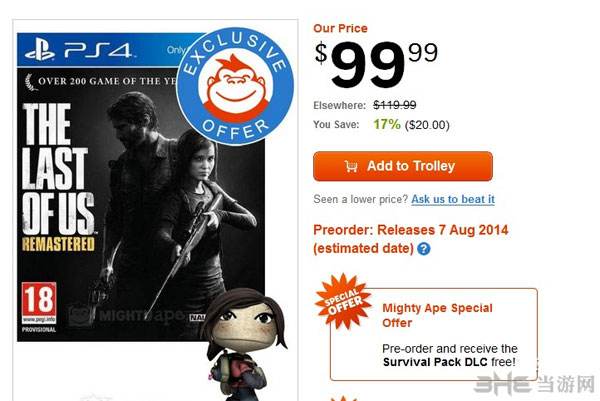 美国末日PS4版究竟何时上市? 零售商泄密8月