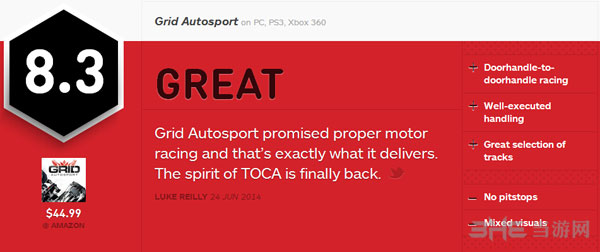 超级房车赛 汽车运动IGN评分8.3