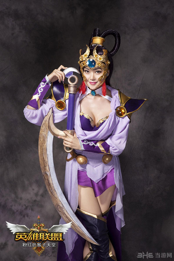 粉红色猴子天堂越越cos<em>皎月女神嫦娥</em>奔月 豪乳