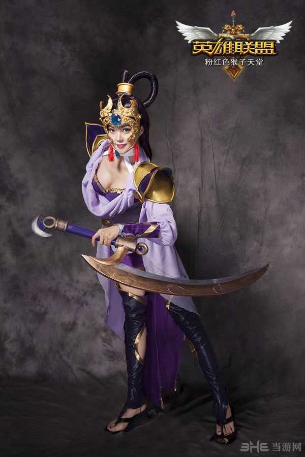 粉红色猴子天堂越越cos<em>皎月女神嫦娥</em>奔月 豪乳