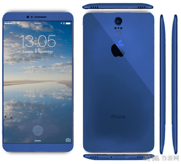 苹果iPhone 7概念设计图欣赏 指纹识别解锁