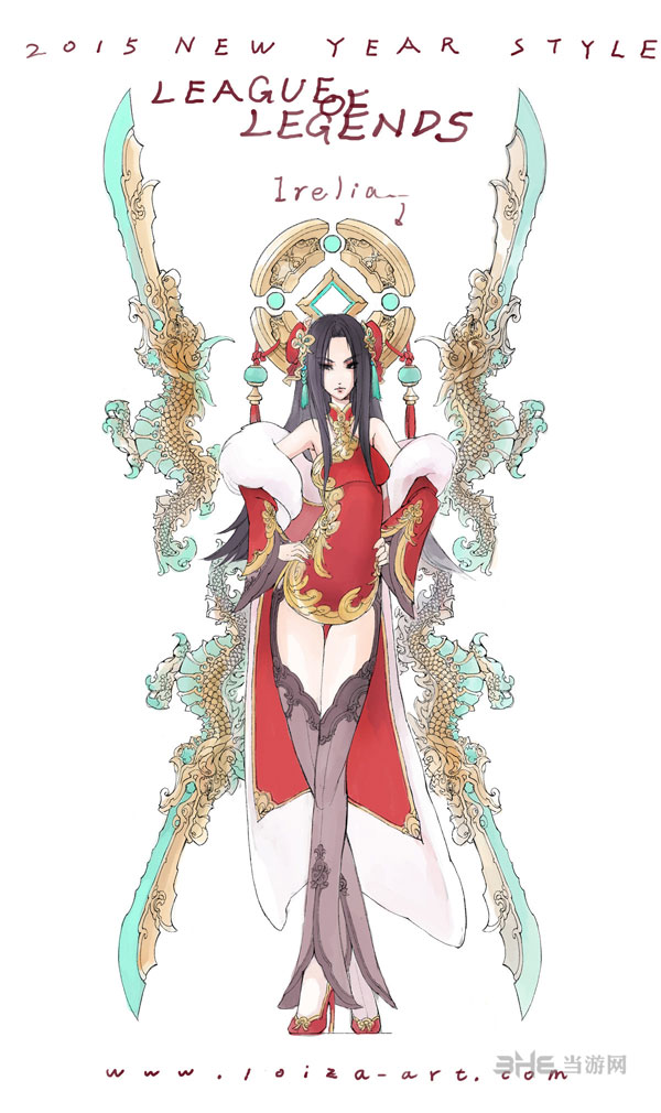 LOL玩家自制创意节日女英雄皮肤 不一样的妩