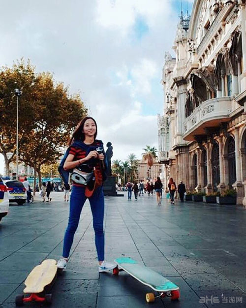 韩国滑板女神海量私照欣赏 看的就是大长腿-私