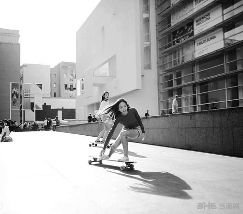 韩国滑板女神海量私照欣赏 看的就是大长腿-私
