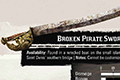 荒野大镖客2破碎的海盗剑怎么样 破碎的海盗剑属性图鉴