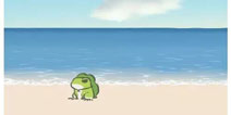 旅行青蛙海边独自散步图片3