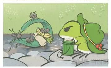 旅行青蛙河边打水图片