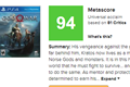 《战神4》媒体评分好评如潮 MetaCritic平均分高达94