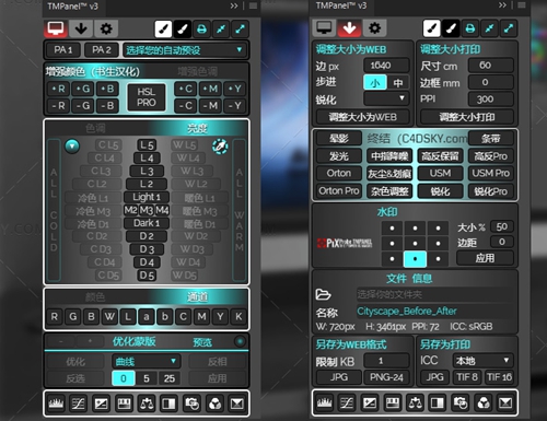 Tonality Masks Panel(PS色调蒙版调色插件)截图1