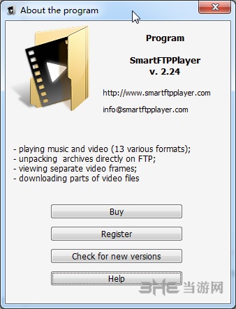 Smart FTP Player是一款电脑FTP视频播放器软件，该工具能为用户连接多个ftp地址，将其上面的视频进行筛选后直接播放，支持多线程下载，非常强大。软件介绍SmartFTPPlayer官方版是一款非常优秀的媒体资源管理工具，SmartFTPPlayer官方版可以帮助用户管理媒体资源，支持信息查询，修改等操作，还可以进行资源编辑，SmartFTPPlayer 可以查看AVI视频文件的视频和音频轨道的编码特性等等，可以满足用户的需要。软件功能1.单窗口多任务：只需打开一个程序窗口即可同时连接多个 FTP 站点!2.支持多线程下载/上传：显著的提高下载速度!3.HTTP URL 映射：这对拥有网站的朋友非常方便，可以直接复制 FTP中的文件路径名称，程序会通过 URL 映射支持将其转换为 HTTP 路径。4.创建 SSL 证书：SmartFTP 可以创建自签发的 SSL 证书。5.支持验证本地与远程文件的完整性“SmartFTP 可以将本地与远程 FTP中的文件进行比较。6.友好的界面支持”SmartFTP 已内建支持多个皮肤!软件特色1、可以查看AVI视频文件的视频和音频轨道的编码特性。2、可以收听大多数流行格式的音频文件或查看视频文件。3、可以从任何位置收听或查看，而不仅仅是从一开始就收听。4、您不仅可以下载整个AVI视频文件，还可以下载选定的部分。5、可以在下载时查看JPEG照片。更新内容1、可以随时停止查看。2、可以查看ZIP或rar档案的内容并从档案中下载任何文件。3、即使文件是ZIP或RAR存档，您也可以从ftp服务器打开任何文件。4、修复bug。5、界面简洁。