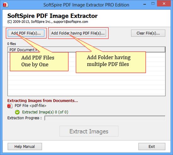 SoftSpire PDF Image Extractor