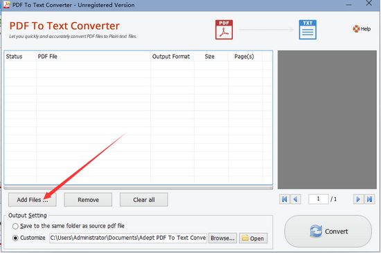 Adept PDF to Text Converter图片3