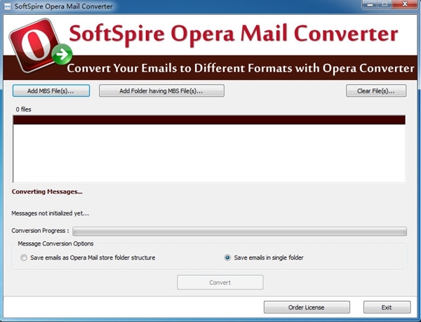 SoftSpire Opera Mail Converter软件图片1