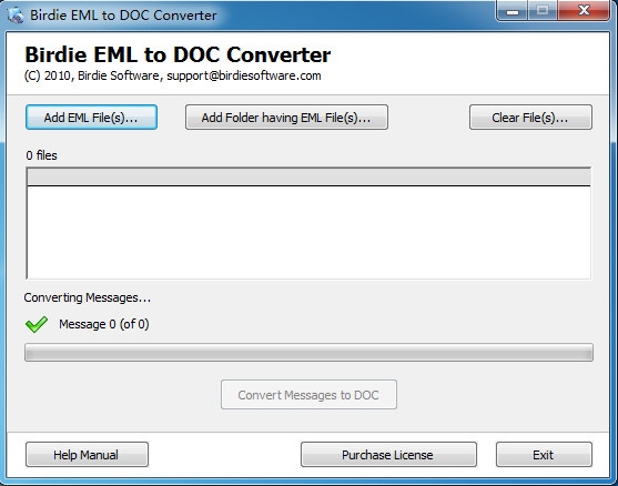 Birdie EML to DOC Converter软件图片1
