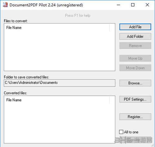 Document2PDFPilot软件界面截图