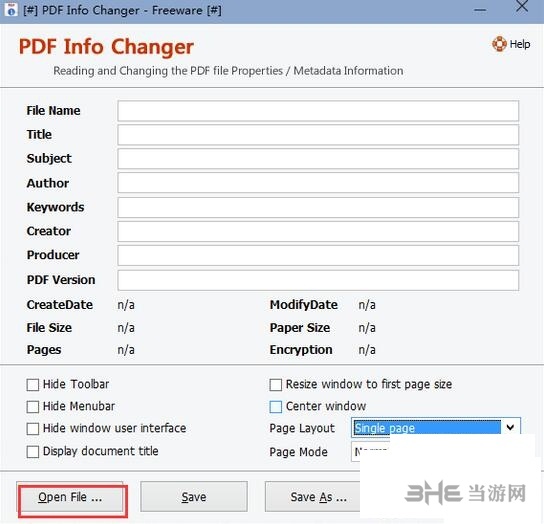 PDF info Changer使用方法图片1
