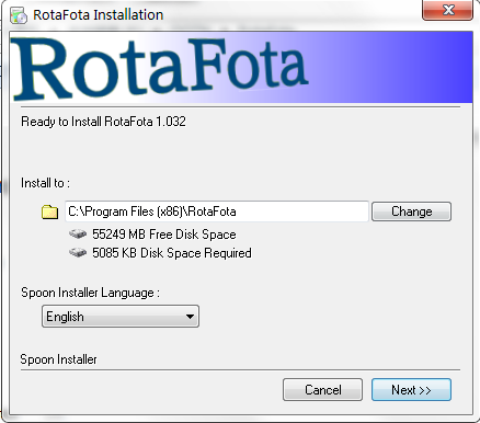 RotaFota安装界面