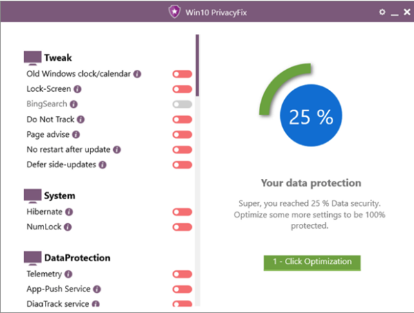 Abelssoft Win10 PrivacyFix图2