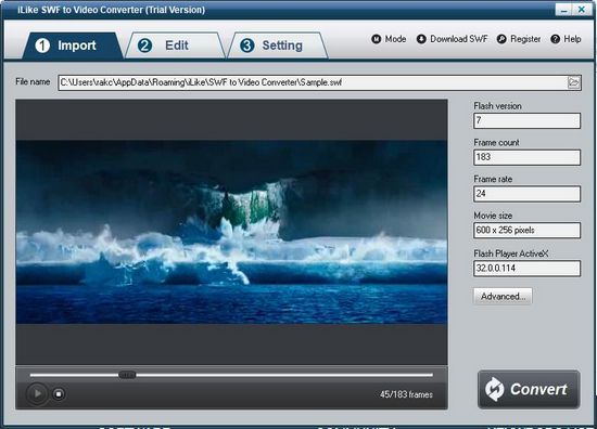iLike SWF to Video Converter截图4