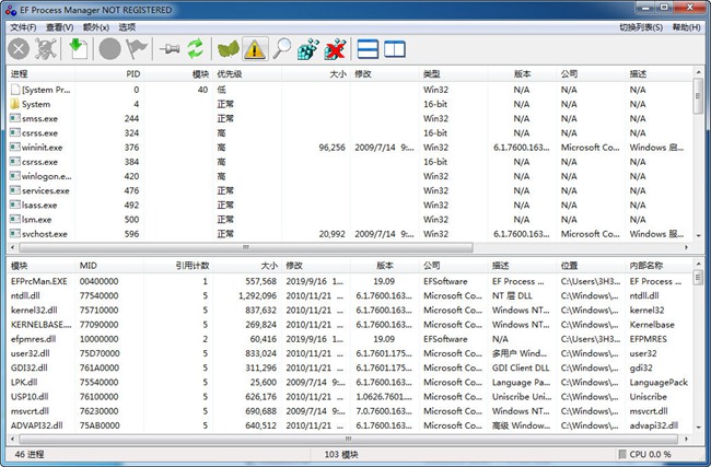 EF Process Manager图