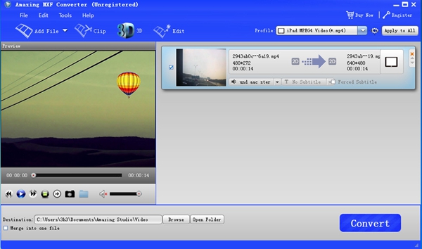 Amazing MXF Converter截图3