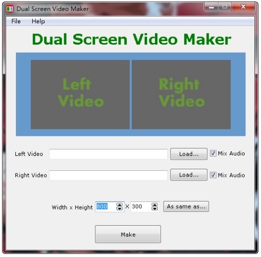Dual Screen Video Maker软件图片1