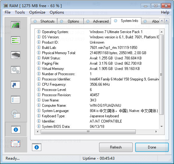 RAM Saver Professional 23.7 for windows download