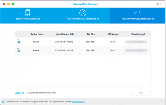 anvsoft syncios data recovery