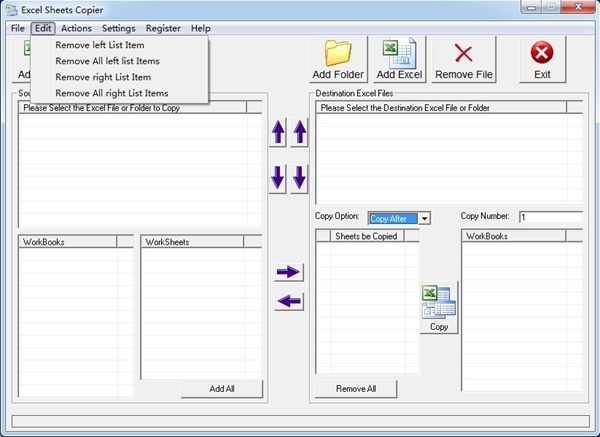 Excel Sheets Copier软件图片3