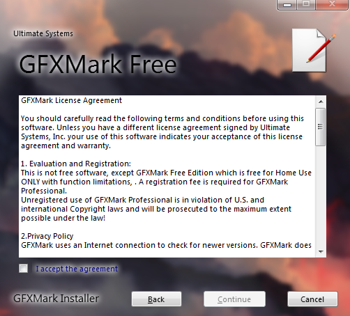 GFXMark Free安装图