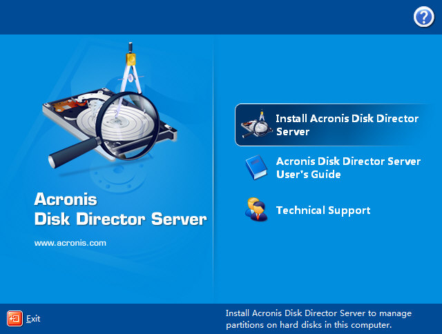 acronis disk director server图