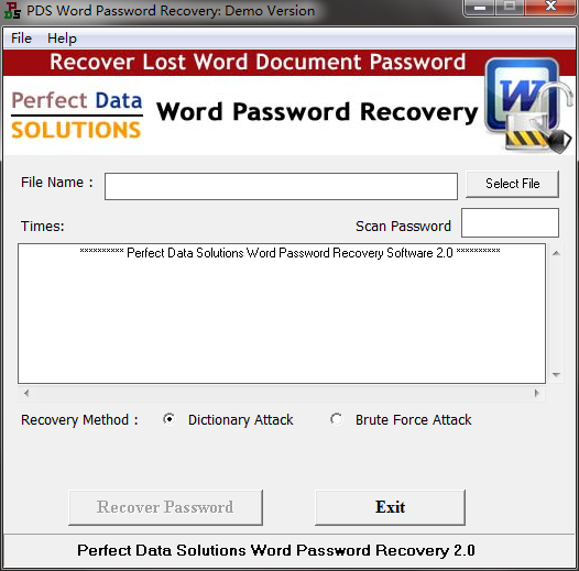PDS Word Password Recovery图片