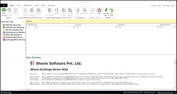 Shoviv Exchange Migration Tool截图