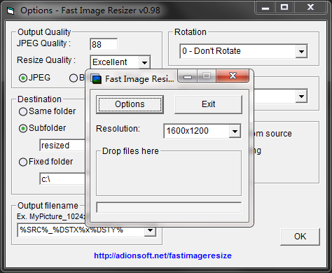 Fast Image Resizer图片