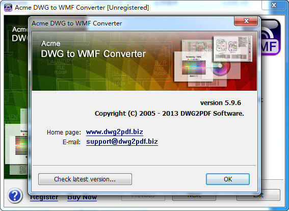Acme DWG to WMF Converter图