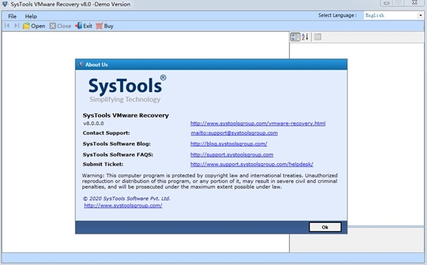 SysTools VMware Recovery图片3