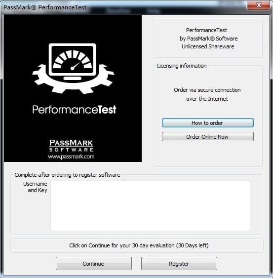 PassMark PerformanceTest软件图片1
