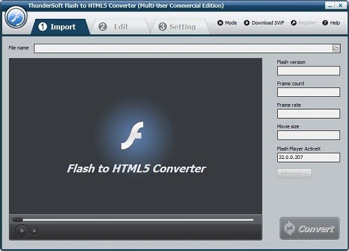 ThunderSoft Flash to HTML5图