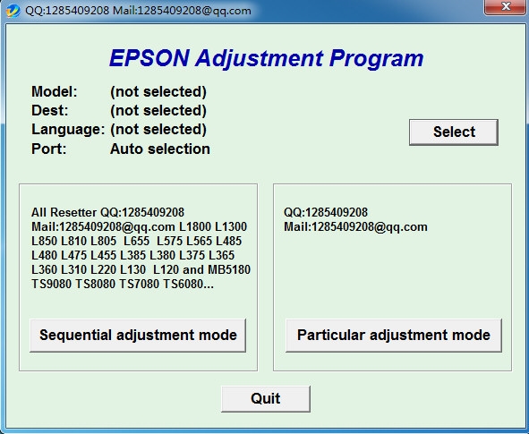 Epson Adjustment Program软件图片1