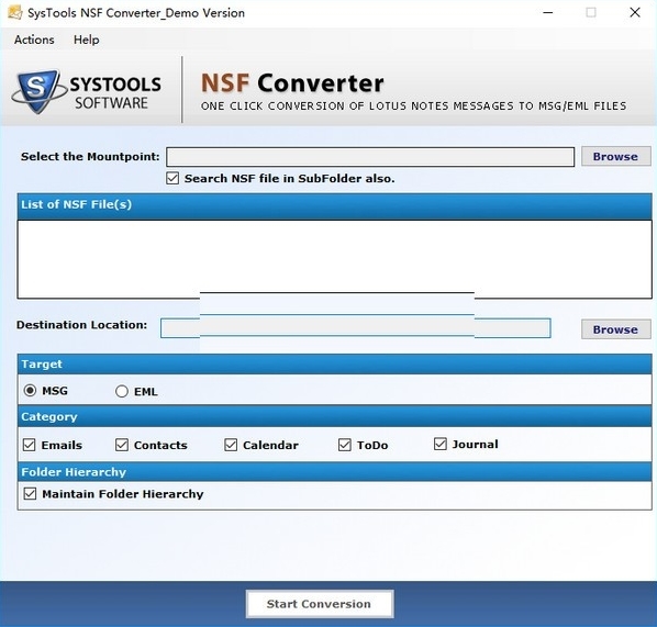 SysTools NSF Converter软件图片