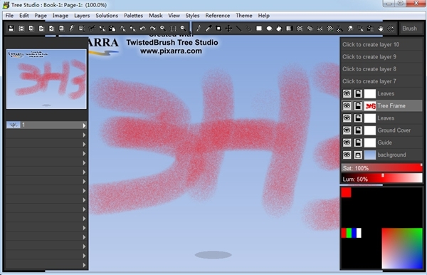 Pixarra TwistedBrush Tree Studio软件图片3